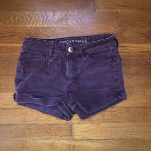 Maroon American Eagle Shorts